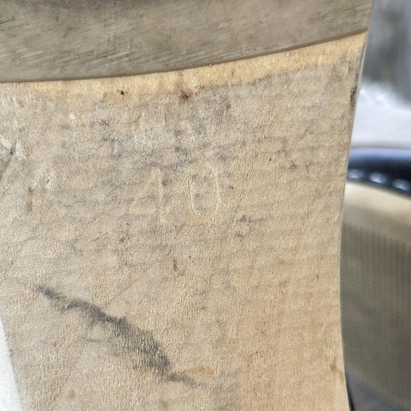 Maguba Sweden Clogs Women 9.5 EU 40 Black Leather Wooden Heel Platform Slip On - Picture 6 of 15